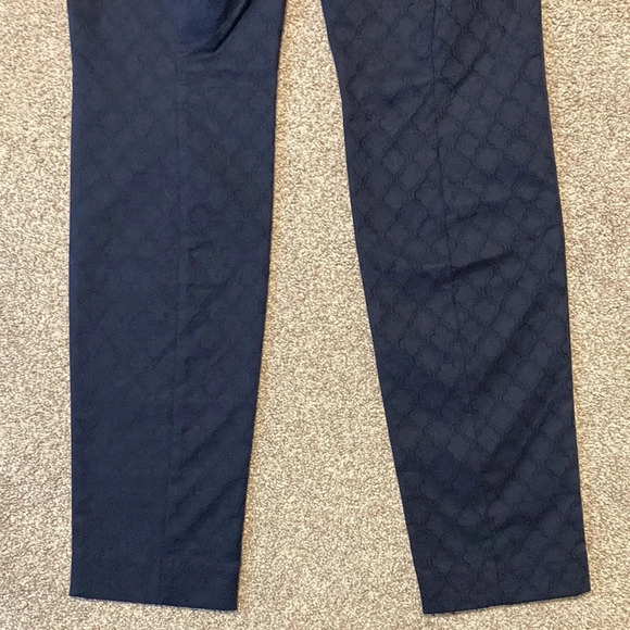 NWOT Lilly Pulitzer Kelly Textured Ankle Length Skinny Pant Navy 0 - Picture 16 of 16